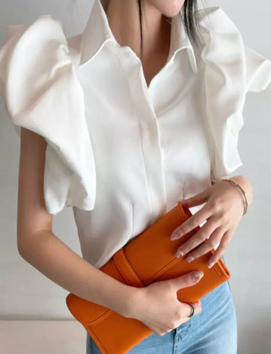 Raffle Short Sleeve Shirt white