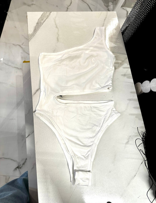Alice Cutout Bodysuit White