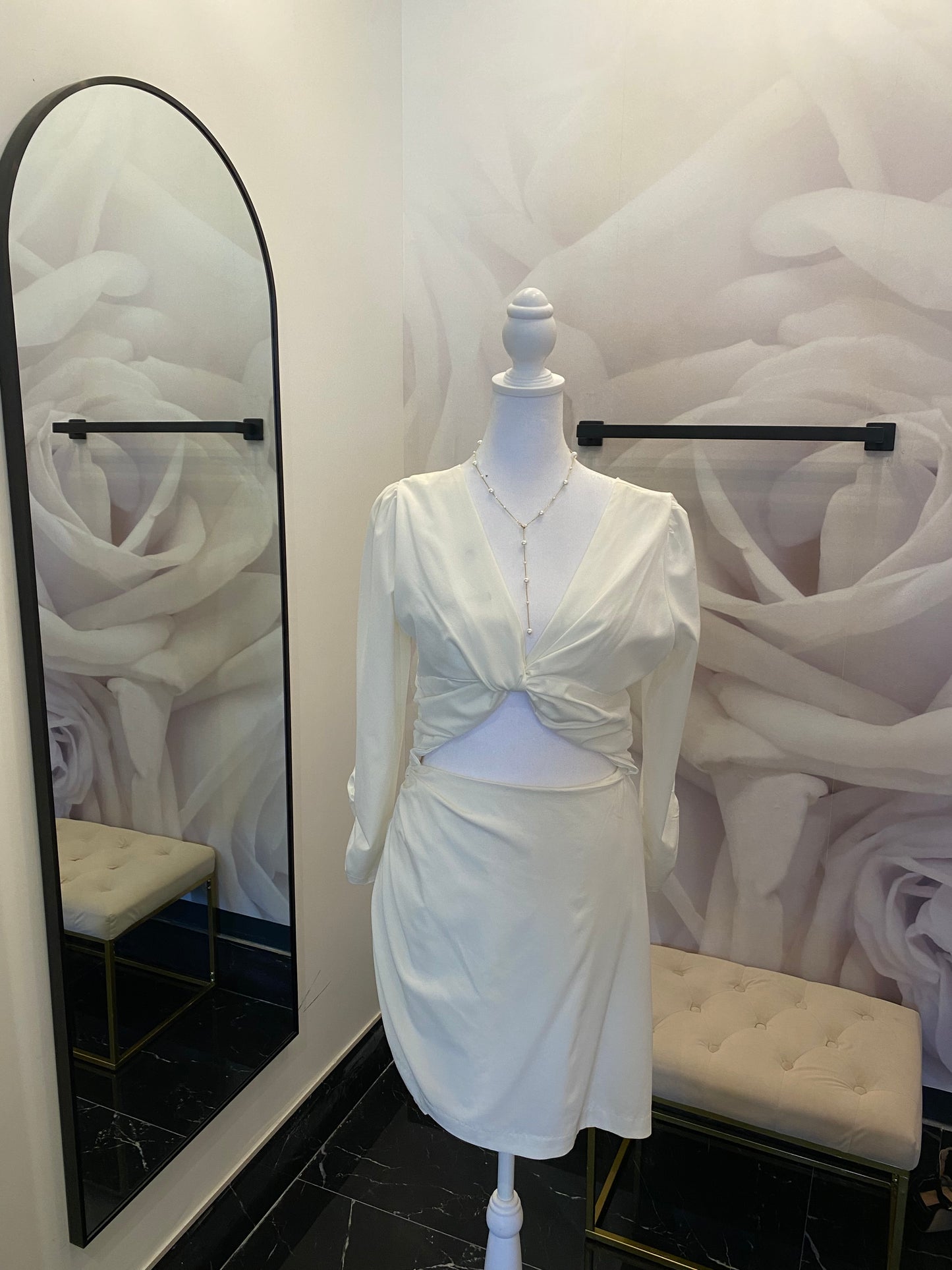 Ark & Co reversible White Twist Dress