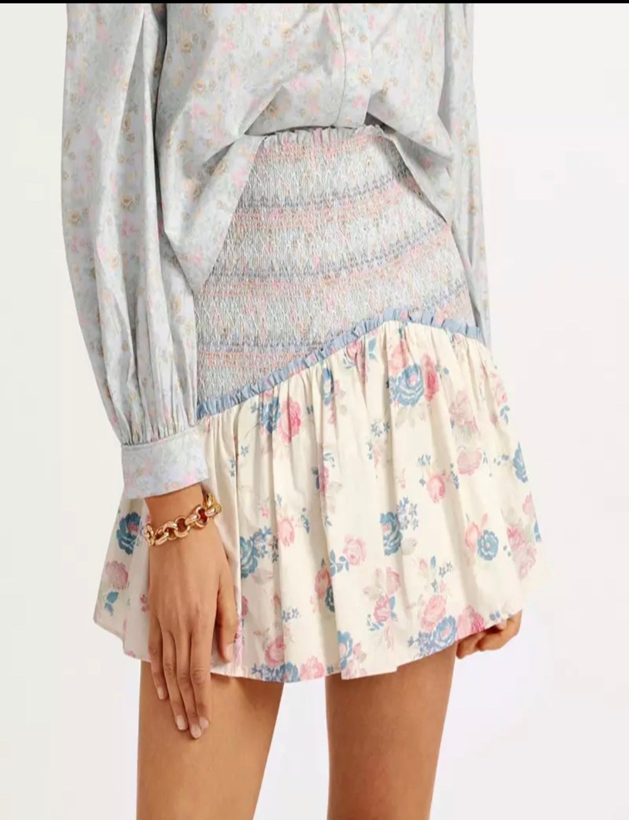 Mini Floral Flow Skirt
